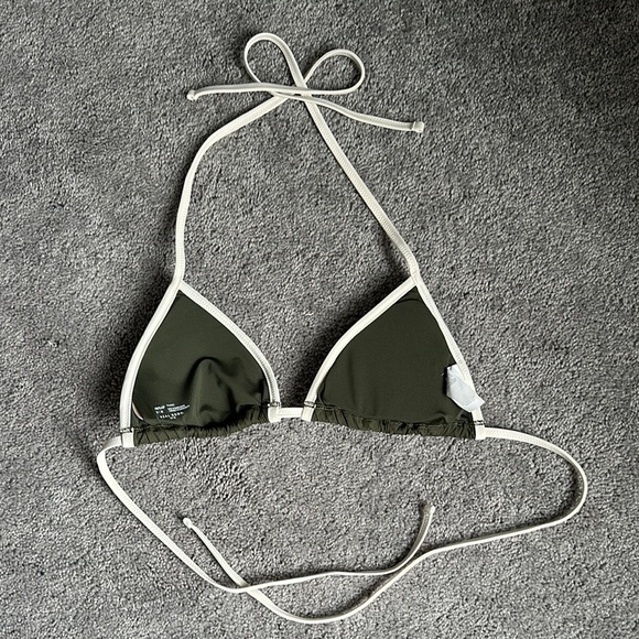 Aerie Olive Green Triangle Bikini Top - Picture 2 of 3